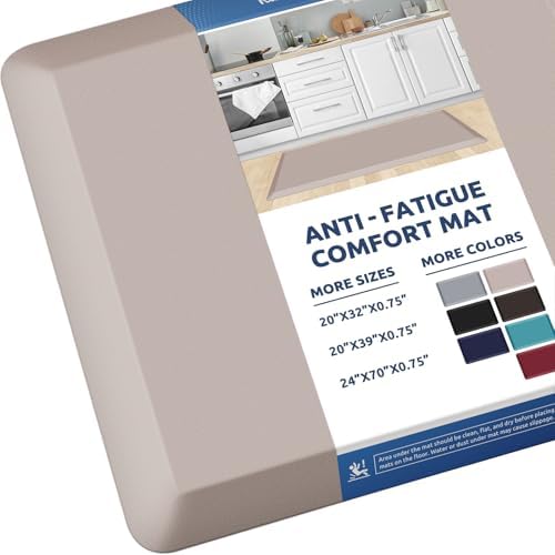 KitchenClouds 0.8" Thick Kitchen Floor Mat Cushioned Anti Fatigue (39"x20") by KitchenClouds