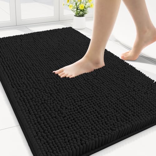 Smiry Bathroom Rugs 30X18, Luxury Chenille Extra Soft Absorbent Bath Mat by Smiry