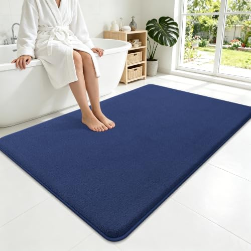 Smiry Memory Foam Bath Mat 59x35, Extra Soft Absorbent Bathroom Rugs by Smiry