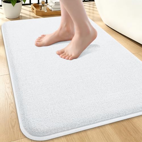 Smiry Memory Foam Bath Mat 24x16, Extra Soft Absorbent Bathroom Rugs by Smiry