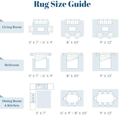 Homemate Washable Rug 6x9 Area Rugs - Vintage Rugs for Living Room - Image 2