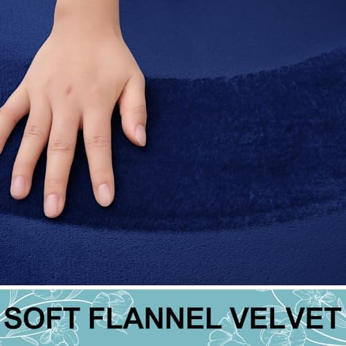 Smiry Memory Foam Toilet Rugs 24x24, Extra Soft Absorbent Bathroom Rugs - Image 4