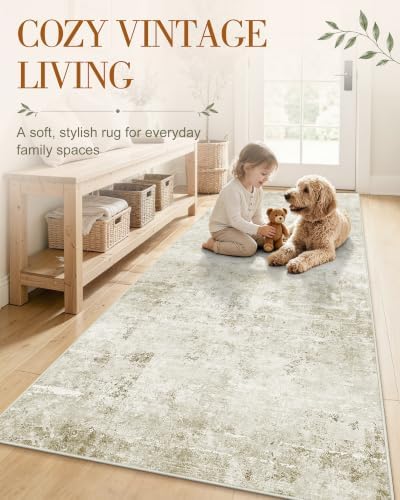 OLANLY 2x10 Washable Runner Rug, Soft Non Slip Carpet for Hallway Kitchen - Image 3