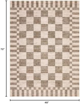 GarveeHome Checkered Rug 4x6 Area Rugs for Living Room Washable Nursey Rug - Image 2