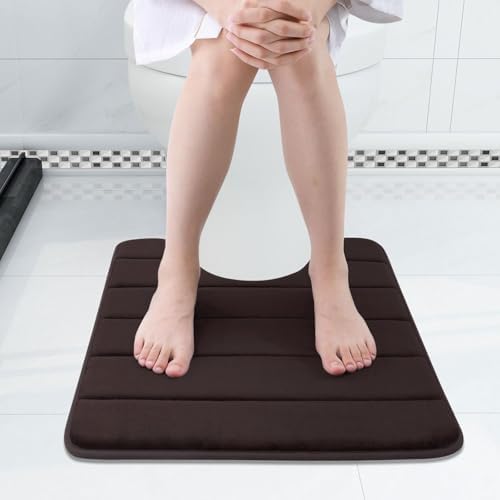 Buganda Memory Foam U-Shaped Toilet Rugs 20 x 20, Absorbent Bathroom mat - Image 3