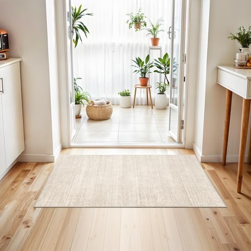 Valenrug 2x3 Rug Non Slip, Small Washable Entryway Rug Doormat, Beige - Image 4