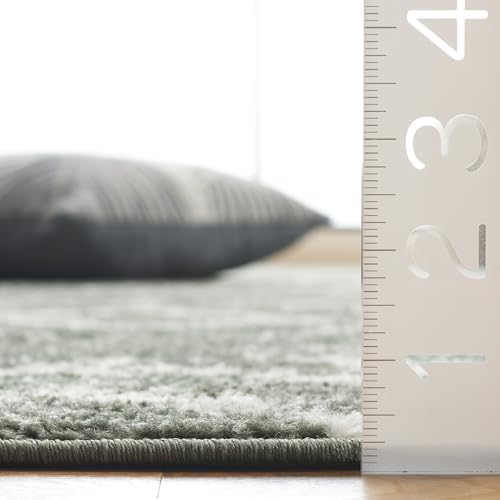 SAFAVIEH Runner Rug 2'6"x10' - Adirondack Collection - Contemporary Design, Dark Green & Ivory, Non-Shedding & Easy Cleaning, Ideal for Living Room, Bedroom, Entryway, Hallway (ADR108W) - Image 2