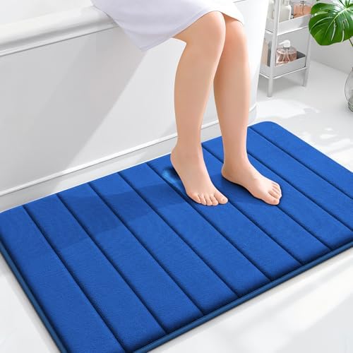 OLANLY Memory Foam Large Bath Mat 40x24, Super Soft Absorbent Bathroom Rugs by OLANLY