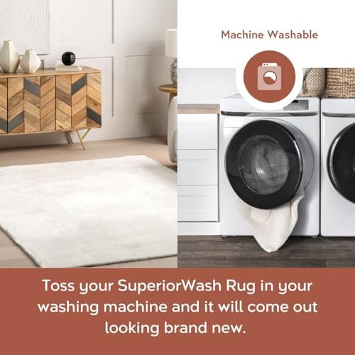 nuLOOM Kailani Green Geometric Washable Area Rug, 6' - Image 2