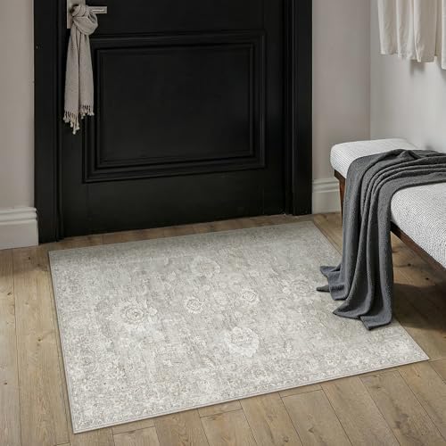 2x3 Grey Neutral Area Rug - Image 3