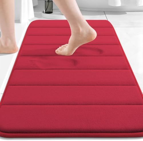 Buganda Memory Foam Bath Mat 34 x 20, Ultra Soft Absorbent Bathroom Rugs by Buganda