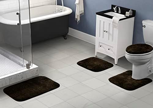 Garland Rug Traditional Bath Rug Set, 4-Piece, Chocolate - Image 2