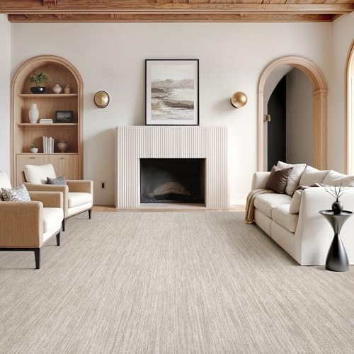 Valenrug 8x10 Area Rugs for Living Room, Large Washable Rug Non Slip, Beige by Valenrug