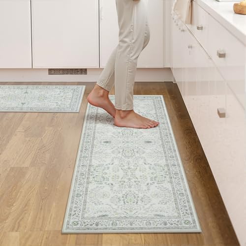 GRANNY SAYS Boho Kitchen Rug Set of 2, Anti Fatigue Kitchen Mats Non Slip - Image 2