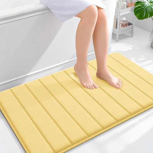 OLANLY Memory Foam Large Bath Mat 40x24, Super Soft Absorbent Bathroom Rugs by OLANLY