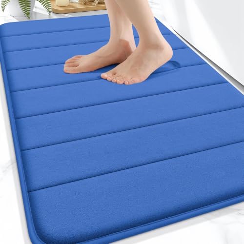 OLANLY Memory Foam Bath Mat 34x21, Super Soft and Absorbent Bathroom Rugs by OLANLY