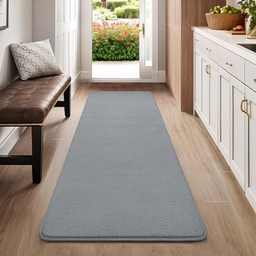 AROGAN Small Area Rugs for Bedroom, 2×4 Non Slip Runner Rug, Grey - Image 7