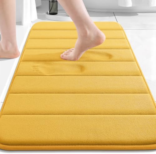 Buganda Memory Foam Bath Mat 30 x 20, Ultra Soft Absorbent Bathroom Rugs by Buganda