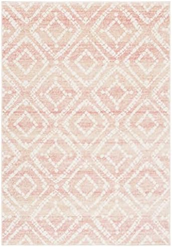 SAFAVIEH Adirondack Collection Accent Rug - 4' x 6', Rose & Gold, Modern Diamond Distressed Design, Non-Shedding & Easy Care, Ideal for High Traffic Areas in Entryway, Living Room, Bedroom (ADR131Q) - Image 3