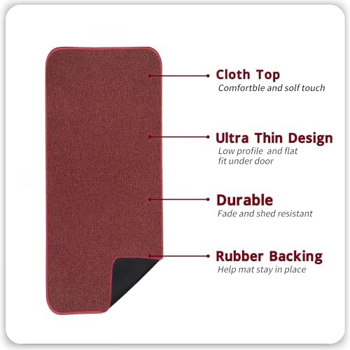 Bosap Bath Mat,Ultra Thin Bathroom Runner Rugs,Large Bath Mats for Bathroom - Image 2