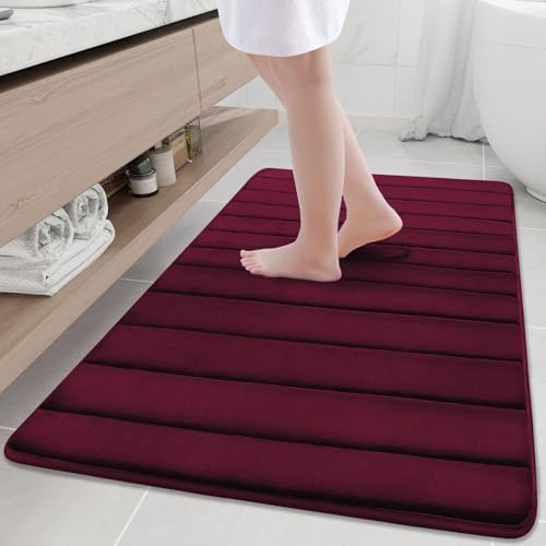 Buganda Memory Foam Bath Mat 47 x 32, Ultra Soft Absorbent Bathroom Rugs by Buganda