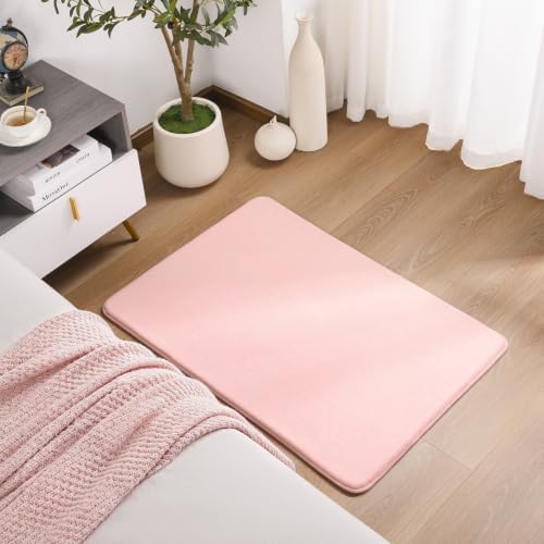Amearea Modern Washable Runner Rugs, 2x3 Feet Pink Bedroom Runner Rug - Image 2