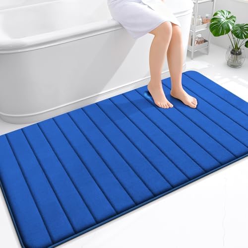 OLANLY Memory Foam Large Bath Mat 59x34, Super Soft Absorbent Bathroom Rugs by OLANLY