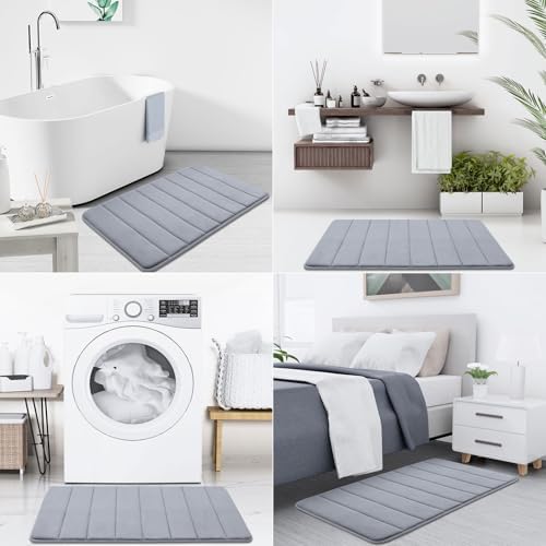 Buganda Memory Foam Bath Mat 24 x 16, Ultra Soft Absorbent Bathroom Rugs - Image 7