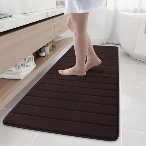 Buganda Memory Foam Bath Mat 70 x 24, Ultra Soft Absorbent Bathroom Rugs by Buganda
