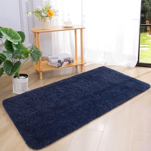 Chicrug Soft Runner Rug for Bedroom Living Room Plush Fluffy Rug 2x4 - Image 4