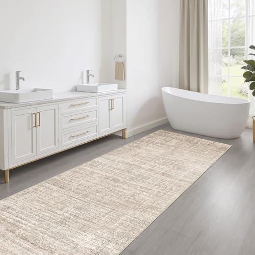 LOONGRUG Runner Rug 2x6 Machine Washable Non-Slip Kitchen Neutral Rug Beige - Image 5