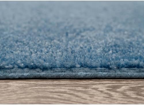 Garland Rug Traditional Nylon Washable Basin Blue 4 Piece Set - Lid, Contour, 2 Bath Rugs - Soft, Absorbent, and Stylish for Your Bathroom - Image 4