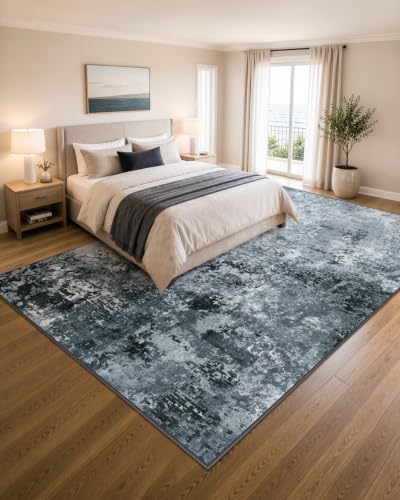 Lahome Black and White Rug for Living Room, 9x12 Area Rugs for Living Room - Image 3