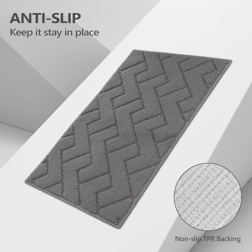hicorfe Kitchen Runner Rug,20"x59"+20"x48" Kitchen Set,Non-Slip Kitchen Mat - Image 5