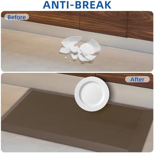 Tyrot Extra Thick Anti Fatigue Mat for Kitchen Floor, 20x39, Brown - Image 6