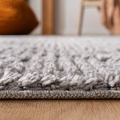 SAFAVIEH Area Rug 3x5 - Marrakesh Collection - Grey, Moroccan Trellis Design with Tassel Detail, Non-Shedding & Easy to Clean, Ideal for Living Room, Bedroom, Dining Space (MRK517F) - Image 7