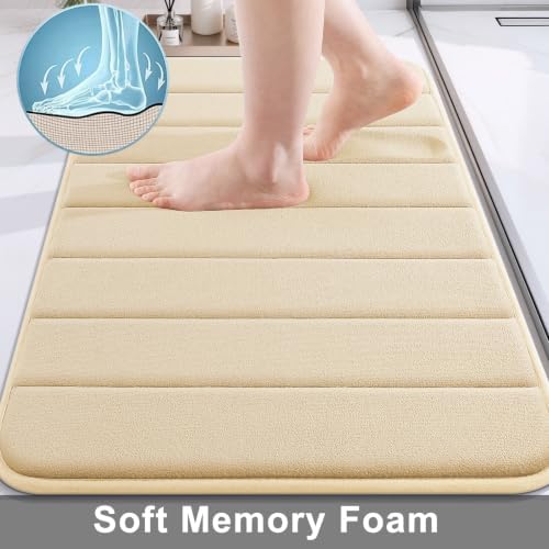 Buganda Memory Foam Bath Mat 60 x 24, Ultra Soft Absorbent Bathroom Rugs - Image 3