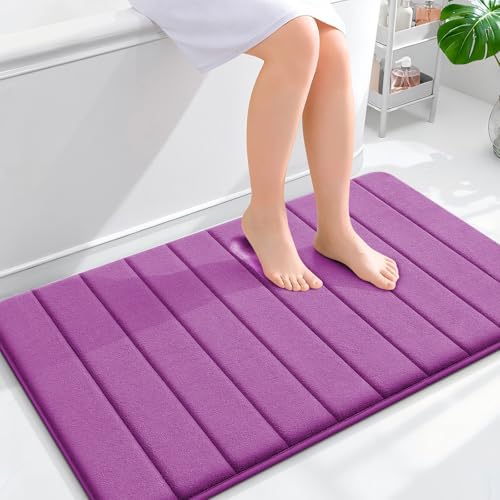 OLANLY Memory Foam Large Bath Mat 40x24, Super Soft Absorbent Bathroom Rugs by OLANLY