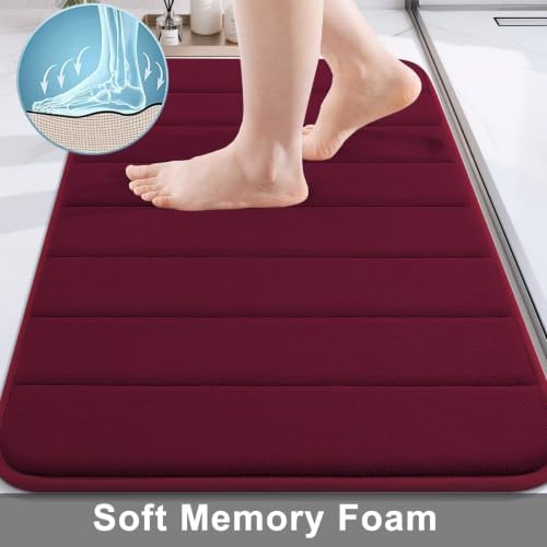 Buganda Memory Foam Bath Mat 35.4 x 24, Ultra Soft Absorbent Bathroom Rugs - Image 3
