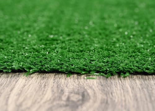 Garland Rug Artificial Grass 12 Ft. X 15 Ft. Large Indoor/Outdoor Area Rug Green -Lush Green, Durable, and Low-Maintenance for Patios, Lawns, and More - Image 4