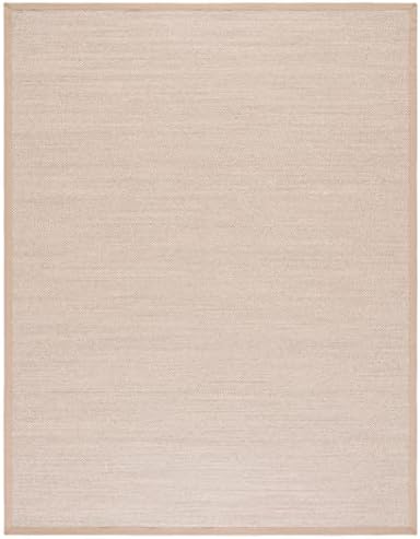 SAFAVIEH Natural Fiber Area Rug 9x12 Large Textured, Marble & Linen NF143B - Image 3