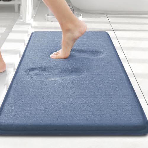 Smiry Memory Foam Bath Mat 24x16, Extra Soft and Absorbent Bathroom Rugs by Smiry