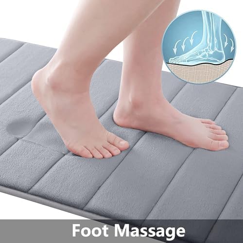 Buganda Memory Foam Bath Mat 70 x 46, Ultra Soft Absorbent Bathroom Rugs - Image 3