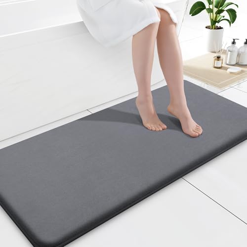 Smiry Memory Foam Bath Mat 59x20, Extra Soft and Absorbent Bathroom Rugs by Smiry