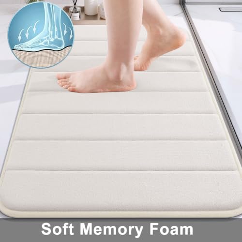 Buganda Memory Foam Bath Mat 35.4 x 24, Ultra Soft Absorbent Bathroom Rugs - Image 3