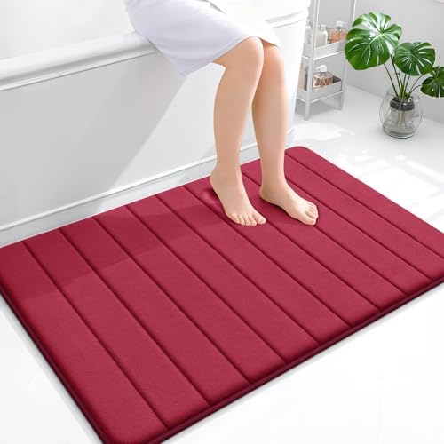 OLANLY Memory Foam Large Bath Mat 44x32, Super Soft Absorbent Bathroom Rugs by OLANLY