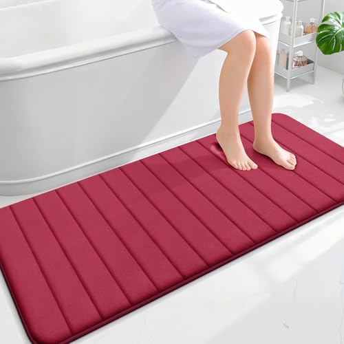 OLANLY Memory Foam Long Bathroom Rugs Runner 59x24, Super Soft Absorbent by OLANLY