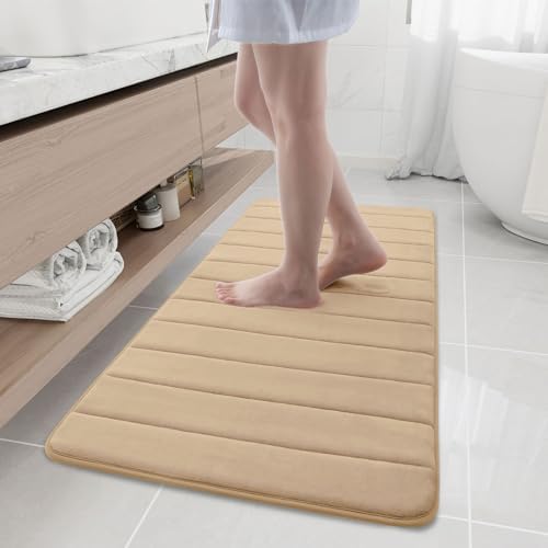 Buganda Memory Foam Bath Mat 47 x 20, Ultra Soft Absorbent Bathroom Rugs by Buganda