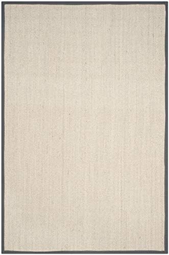 SAFAVIEH Natural Fiber Area Rug 6x9, Sisal Textured Marble NF143D - Image 3