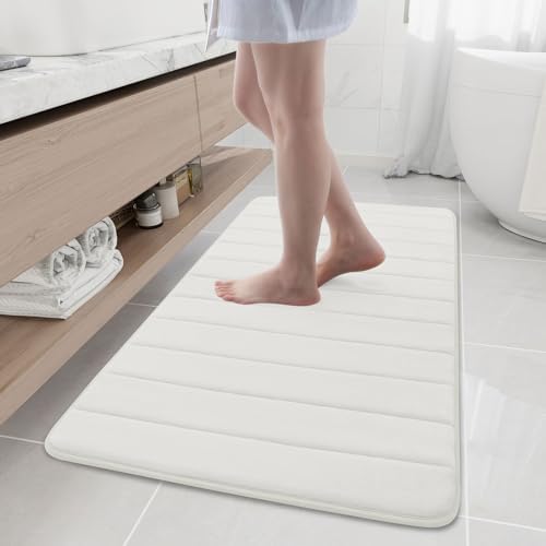 Buganda Memory Foam Bath Mat 47 x 24, Ultra Soft Absorbent Bathroom Rugs by Buganda